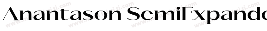 Anantason SemiExpanded Bold字体转换